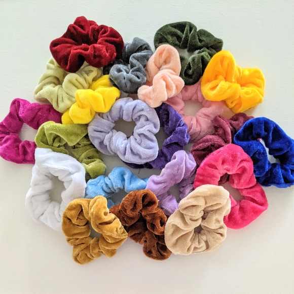 Accessories - Velvet Scrunchies Lot